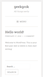 Mobile Screenshot of geekgrok.com